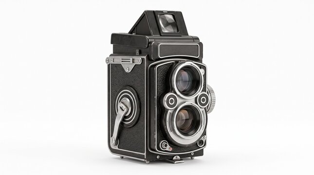 vintage camera antique camera classic camera retro camera old camera tlr camera twin lens reflex camera medium format camera film camera analog camera on transparent background
