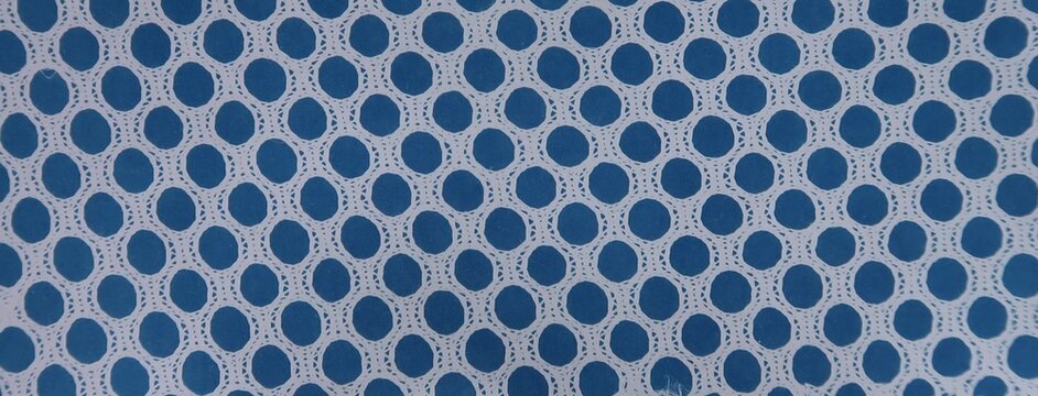 blue circle pattern cyanotype art technique