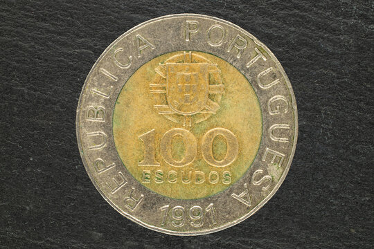 Portugal 100 escudo coin, 1991
