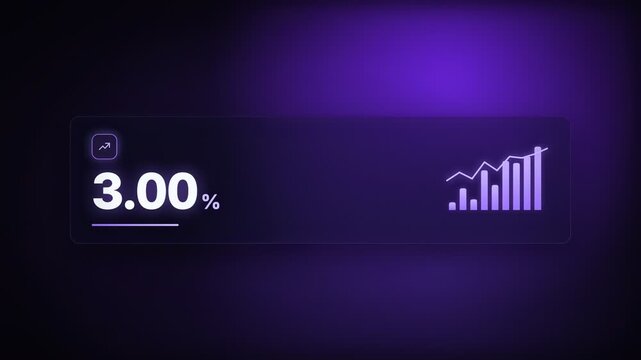 Animated website conversion rate executive kpi card tracking visitor to customer conversion performance