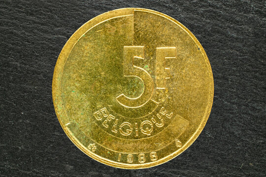 Coin Belgium, 5 francs 1986