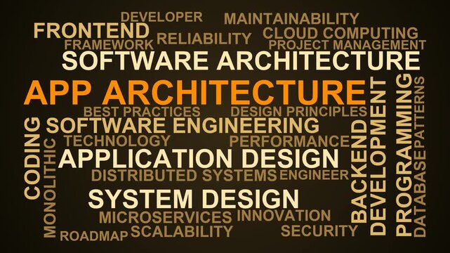 App Architecture Word Cloud