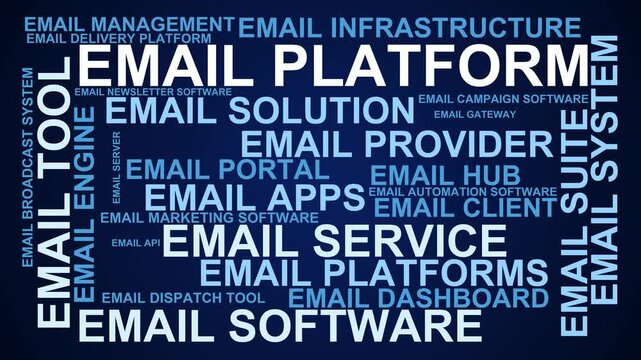 Email Platform Word Cloud