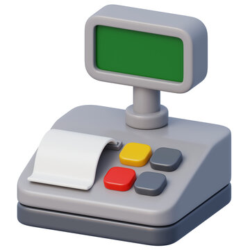 3d cash register for retail checkout payment processing business transactions sales management