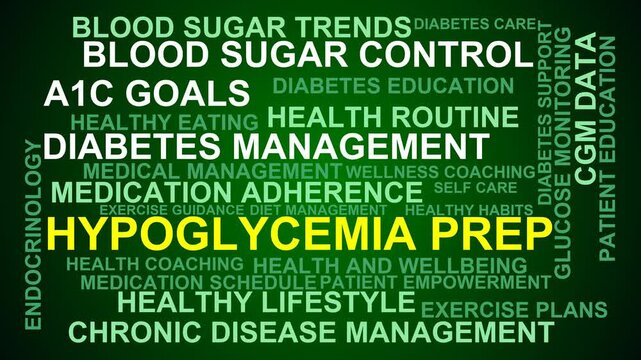 Hypoglycemia Prep Word Cloud