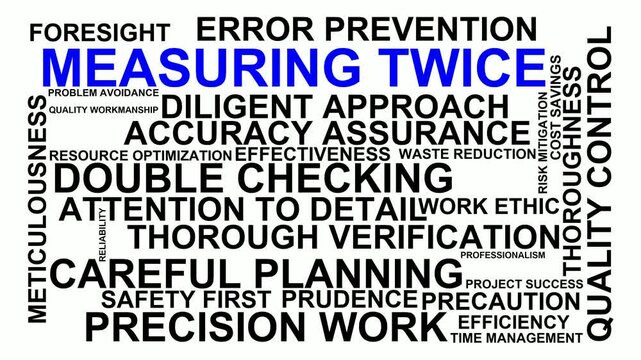 Measuring Twice Word Cloud