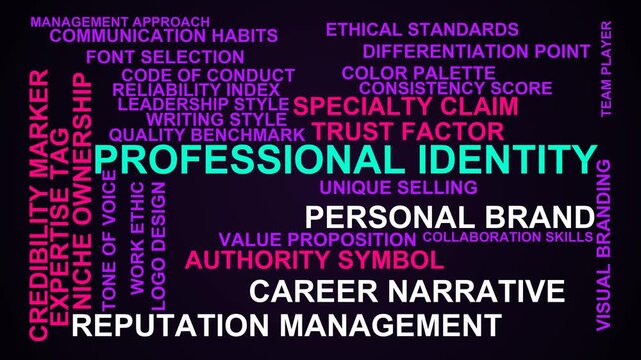 Professional Identity Word Cloud