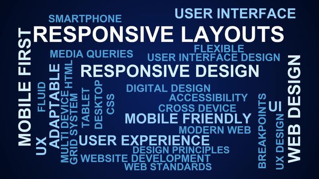 Responsive Layouts Word Cloud