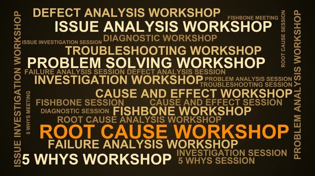 Root Cause Workshop Word Cloud