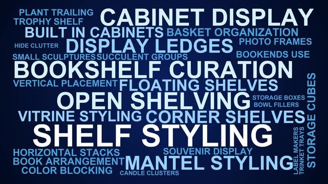 Shelf Styling Word Cloud