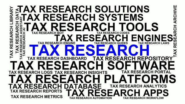 Tax Research Word Cloud