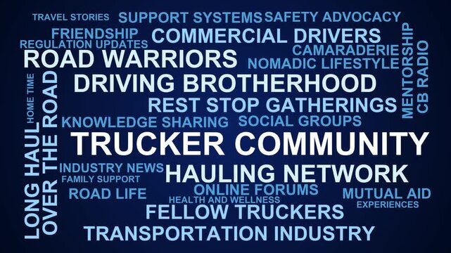 Trucker Community Word Cloud