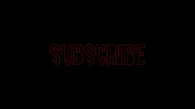 subscribe animation text effect outline