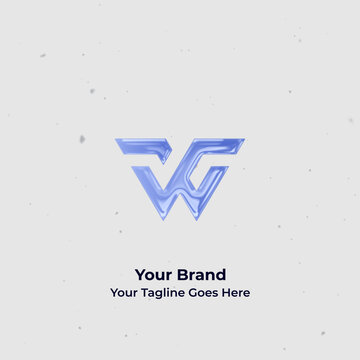 Square Clean White Background Logo Intro &ndash; Glossy 3D Brand Opener with Tagline for Social Media