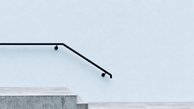 Modern Handrail Design with Clean Lines in an Exterior Stadium Setting for Enhanced Safety and Accessibility