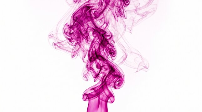 Abstract pink smoke swirling in the air
