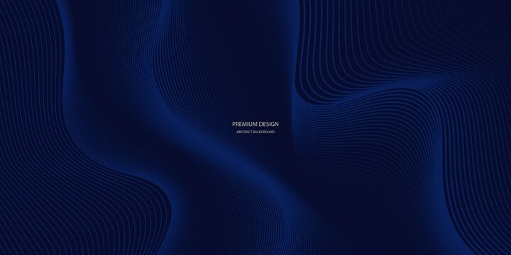 Premium background design with diagonal dark blue line pattern. Vector template for digital luxury banner, invitation, voucher, certificate. Eps10
