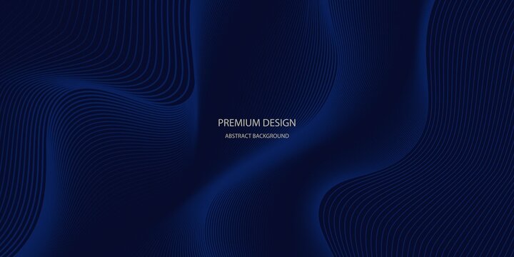 Premium background design with diagonal dark blue line pattern. Vector template for digital luxury banner, invitation, voucher, certificate. Eps10