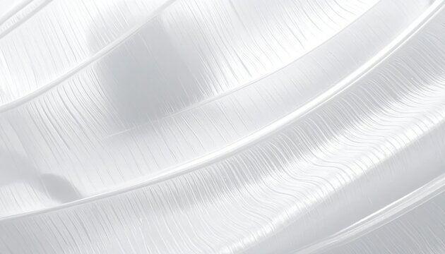 Abstract white flowing texture with parallel leaf-like ridges