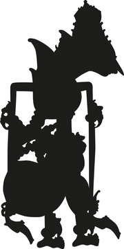 shadow puppet wayang ramayana rama silhouette illustration