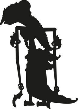 shadow puppet wayang ramayana shinta silhouette illustration