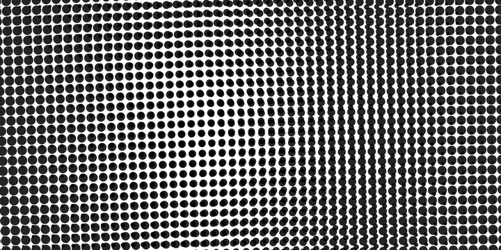 Halftone gradient. Dotted gradient, smooth dots spraying and halftones dot background seamless horizontal geometric pattern vector template set. dots vector