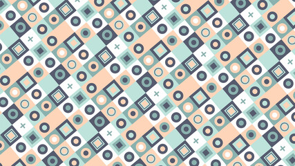 Geometric Pattern Abstract Background with Pastel Shapes