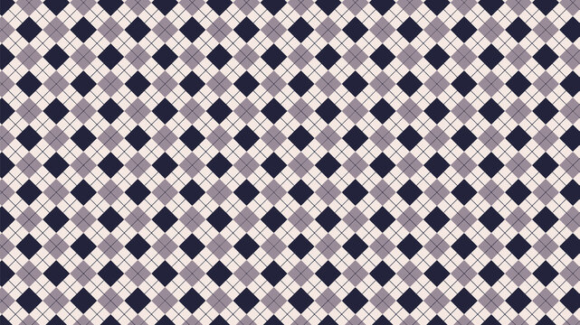 Argyle Pattern Seamless Navy Blue Grey Geometric Fabric Background