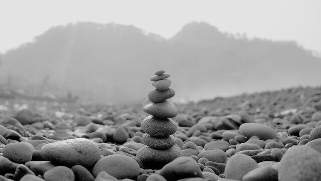 stones on the beach