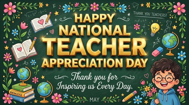Happy national teacher appreciation day a celebration of educators