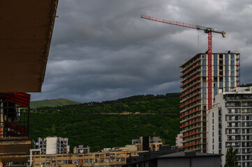 Active Construction of a High-Rise Residential Building in Tbilisi, Georgia Using Monolithic Frame  © Михаил Шорохов