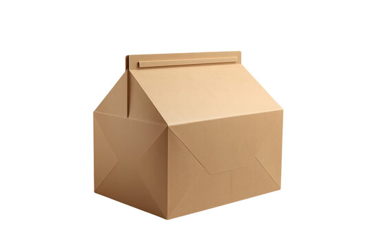 Compact brown folded paperboard carton package