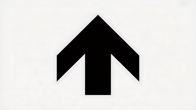 Simple black arrow icon pointing up