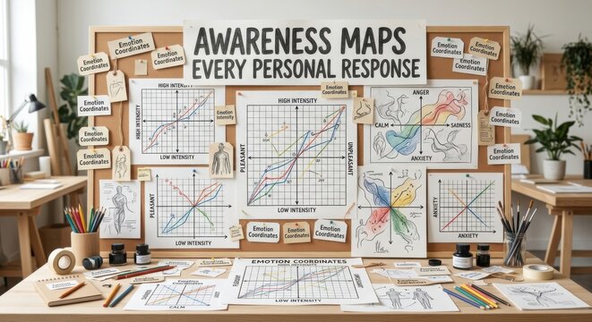 Emotional Awareness Maps and Response Coordinate Charts on a Bulletin Board