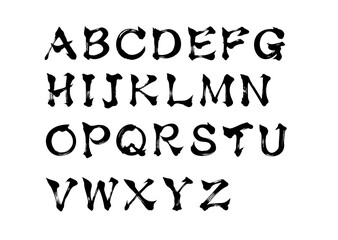 アルファベットの文字 © K