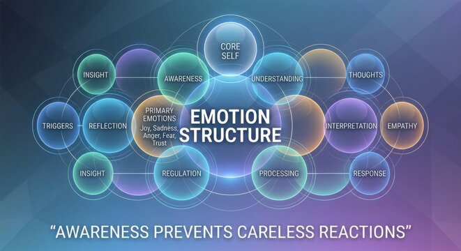 Diagram illustrating the complex emotion structure and its components