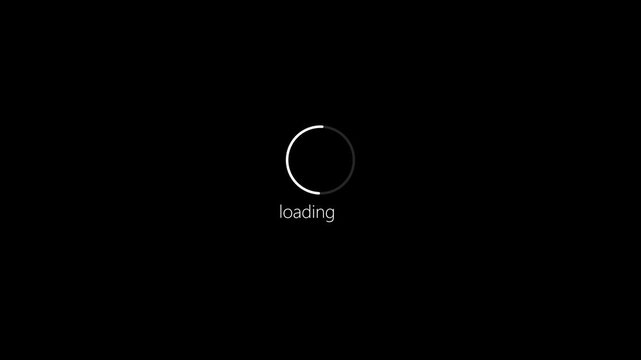 Beautiful circle loading icon and progress bar animation for website and app