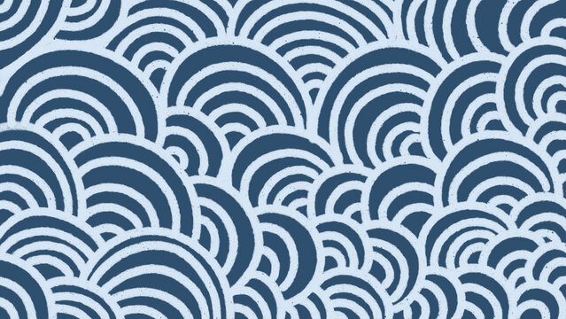 Japanese waves pattern 