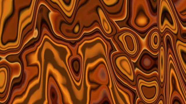 Amber Agate Marble Topographic Wave Loop