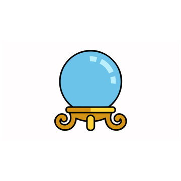 Mystical crystal ball, a magical fortune teller's sphere, perfect for predicting the future, a symbol of divination and prophecy, spiritual guidance and foresight.