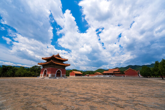 China in the qing dynasty emperor mausoleum, clear dongling