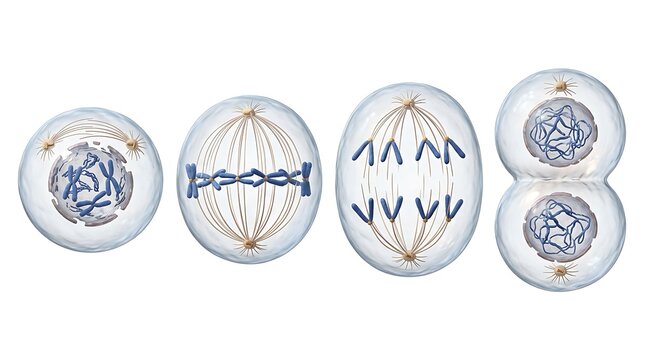 CellDivisionShowingChromosomeMovementDuringMitosisProcess