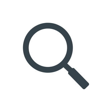 Magnifying glass search icon vector. Modern vector symbol ideal for search functionality, zoom options, research, discovery, and web UI elements.
