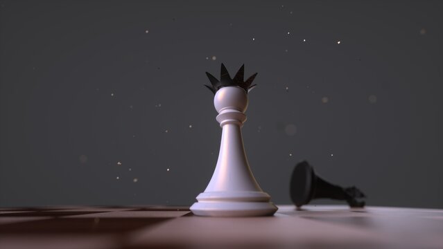 chess pawn on the table