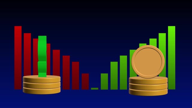 Contrasting Financial Performance Dollar Value Decline Versus Rising Asset Value, Showing Market Divergence, Investment Shifts, Currency Weakness, and Growing Financial Opportunities