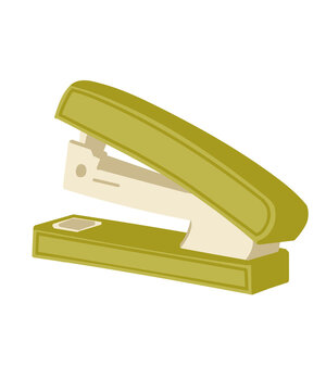stapler on white background