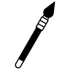 Naklejka premium Traditional Spear Duotone Style Icon