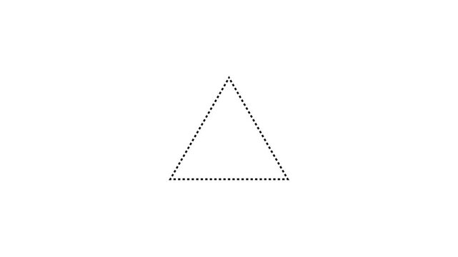 Abstract geometric pyramid shape