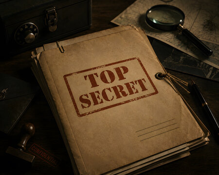 TOP SECRET &ndash; Confidential Documents and Classified Information Concept
