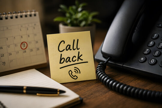 Call Back &ndash; Phone Communication and Customer Contact Concept